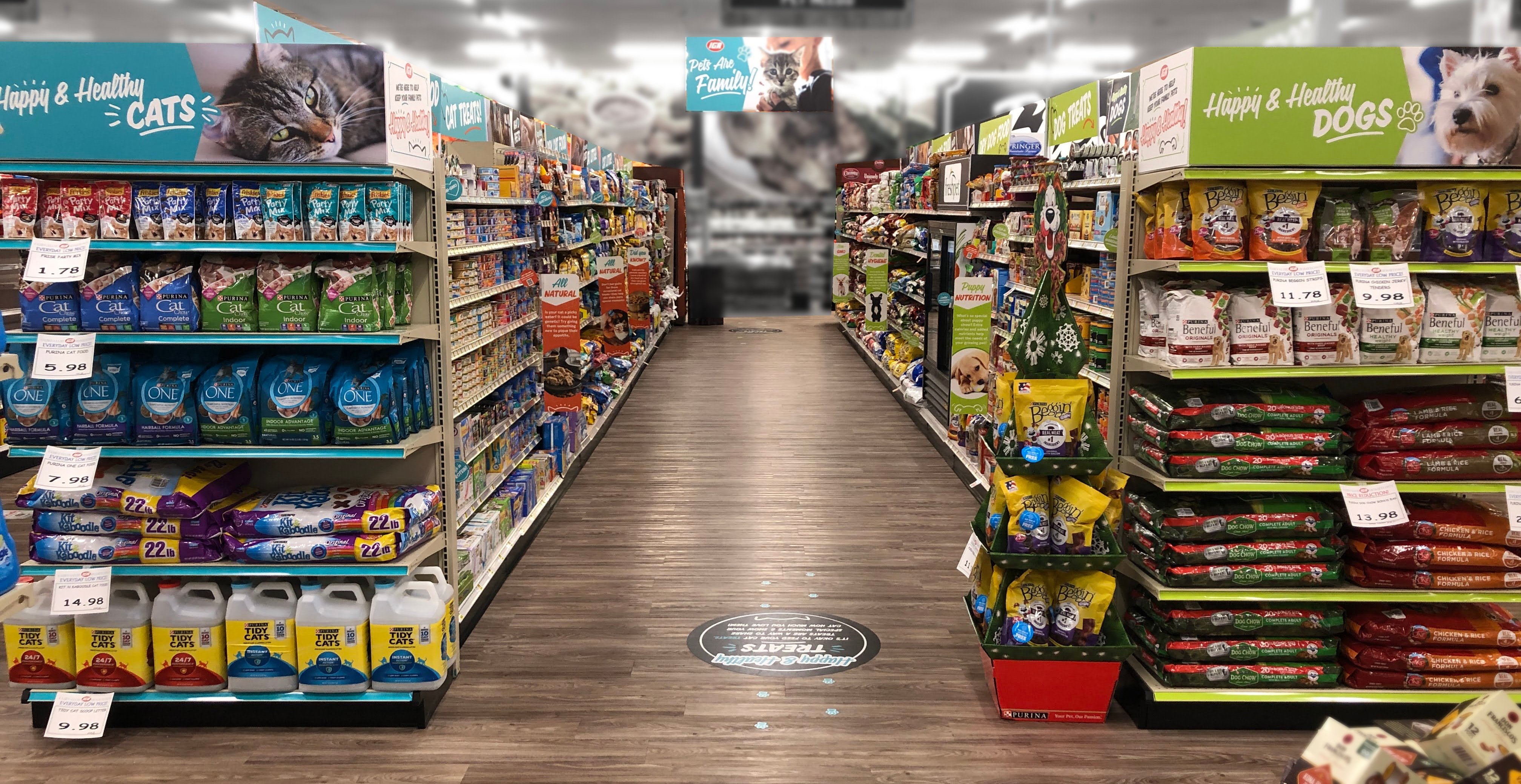 Pets grocery sales store